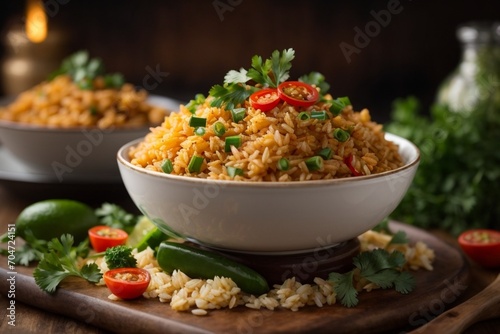 rice with vegetables (Khao Pad)
