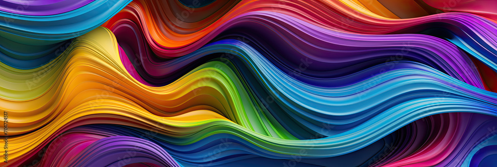 colorful waver wallpaper, generative AI