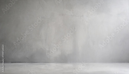 A grey wall background with space. © hugo