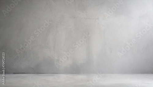 A grey wall background with space.