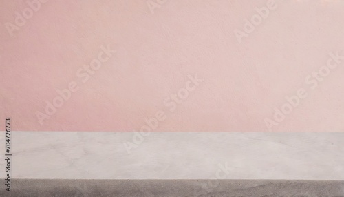 A pink wall background with space. © hugo