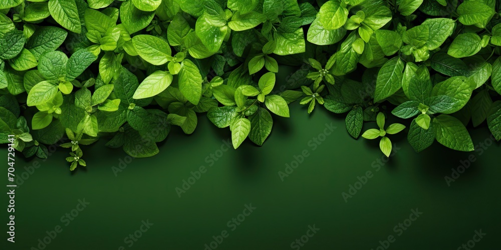 Green eco-friendly background with leaves for banner or website design. Green eco-friendly background with leaves for banner or website design.
