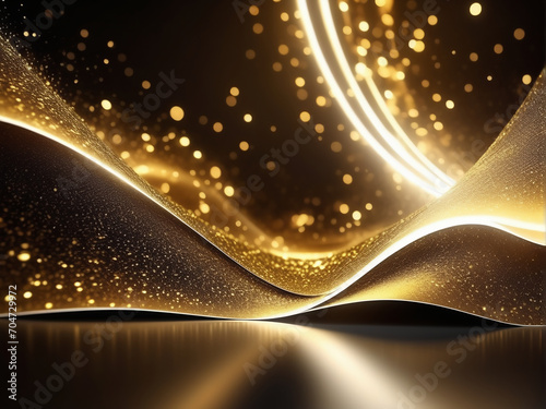 abstract gold background -Generative AI