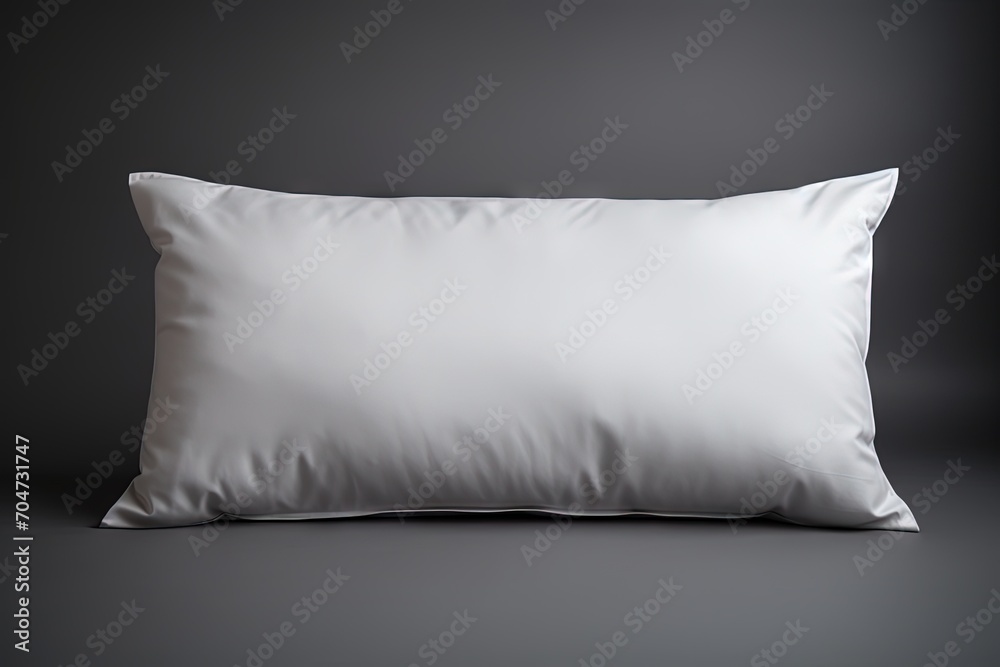 Bed pillows being cleaned on a grey background Bed pillows being cleaned on a grey background