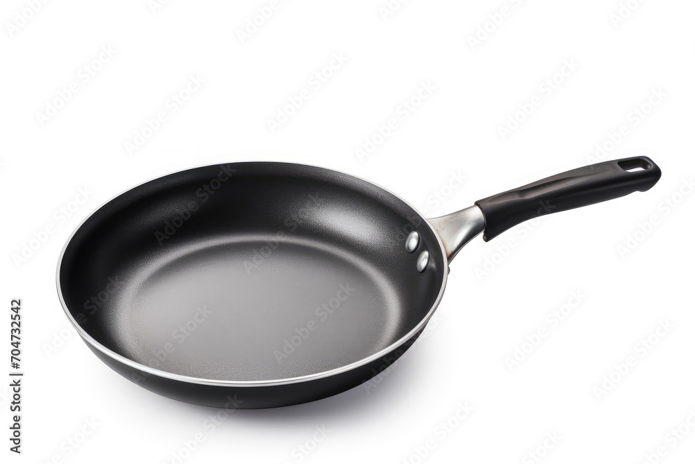 Isolated frying pan on white background with path Isolated frying pan on white background with path