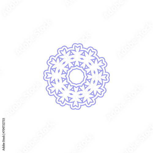 set of mandala circle elements vector circle