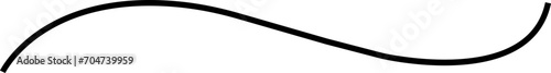 Hand drawn curly swiss, swashes, swoop. Calligraphy swirl. Highlight text element Vector isolated on transparent background. Underline typography tail shape. Brush drawn thick curved smear.