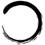 Enso Zen Circle Art Brush Stroke Design Illustration Icon Logo