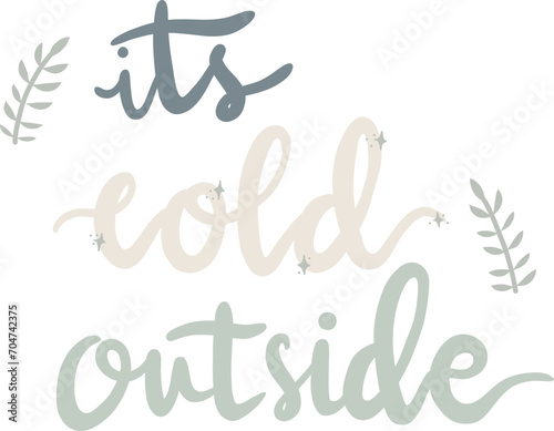 Winter Lettering. Hand Drawn Winter Phrases. Hand Lettering Typography for badge, banner, poster, card