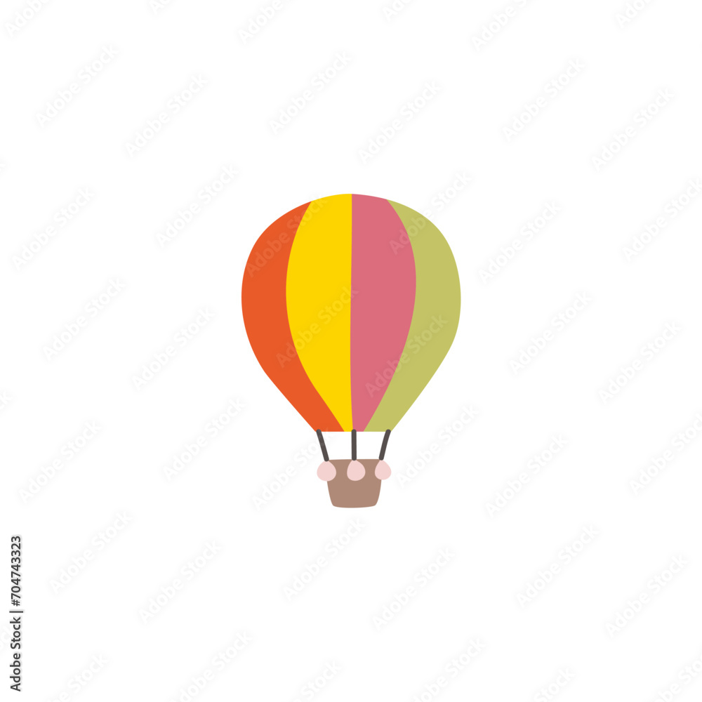 element set vector simple air balloon element set vector simple air balloon