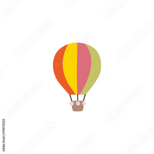 element set vector simple air balloon