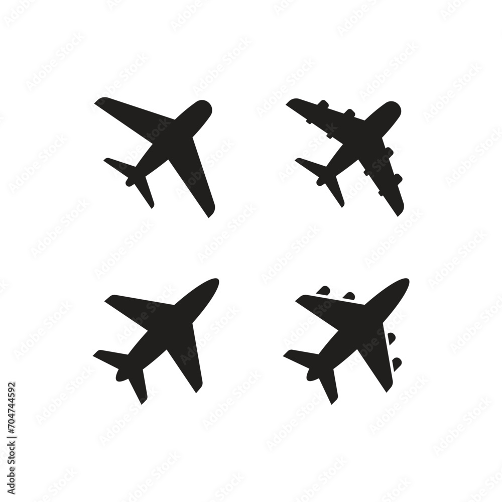 air plane icon set air plane icon set