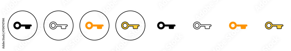 Key icon set vector. Key sign and symbol. Key icon set vector. Key sign and symbol.