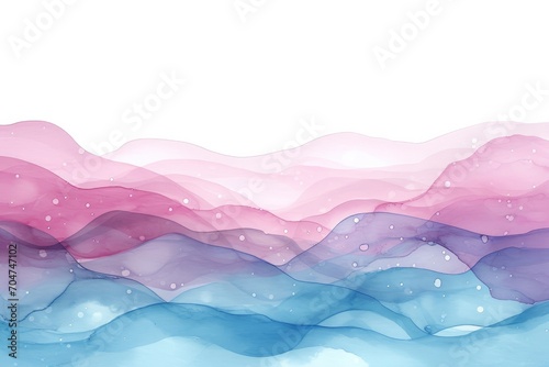 Aqua, pinks, light neutrals water colors abstract