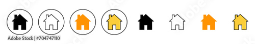 House icon set vector. Home sign and symbol