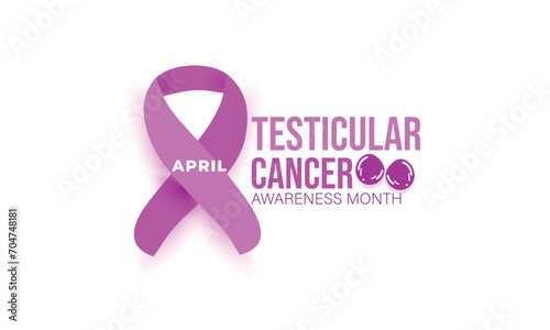Testicular cancer awareness month. background, banner, card, poster, template. Vector illustration.