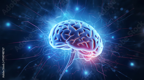 Technology abstract graphic poster web page PPT background, technology background