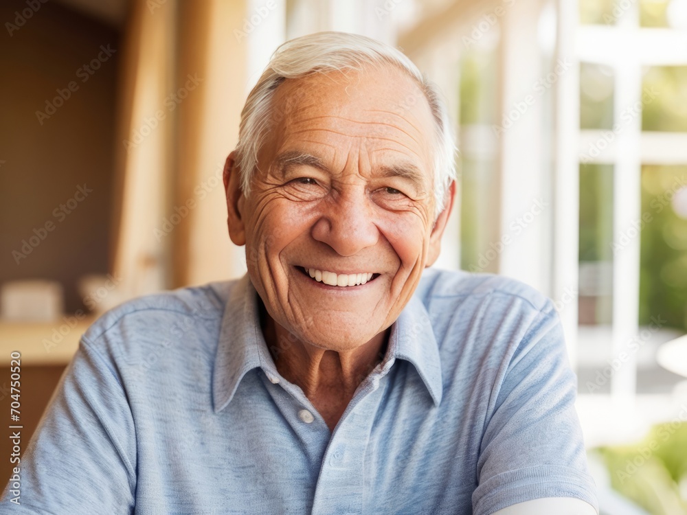 Portrait of an Elderly Man with a Gentle Smile Portrait of an Elderly Man with a Gentle Smile