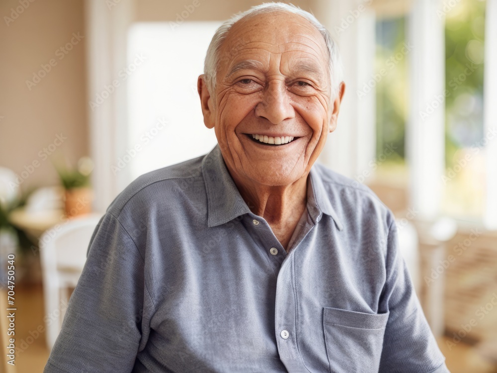 Portrait of an Elderly Man with a Gentle Smile Portrait of an Elderly Man with a Gentle Smile