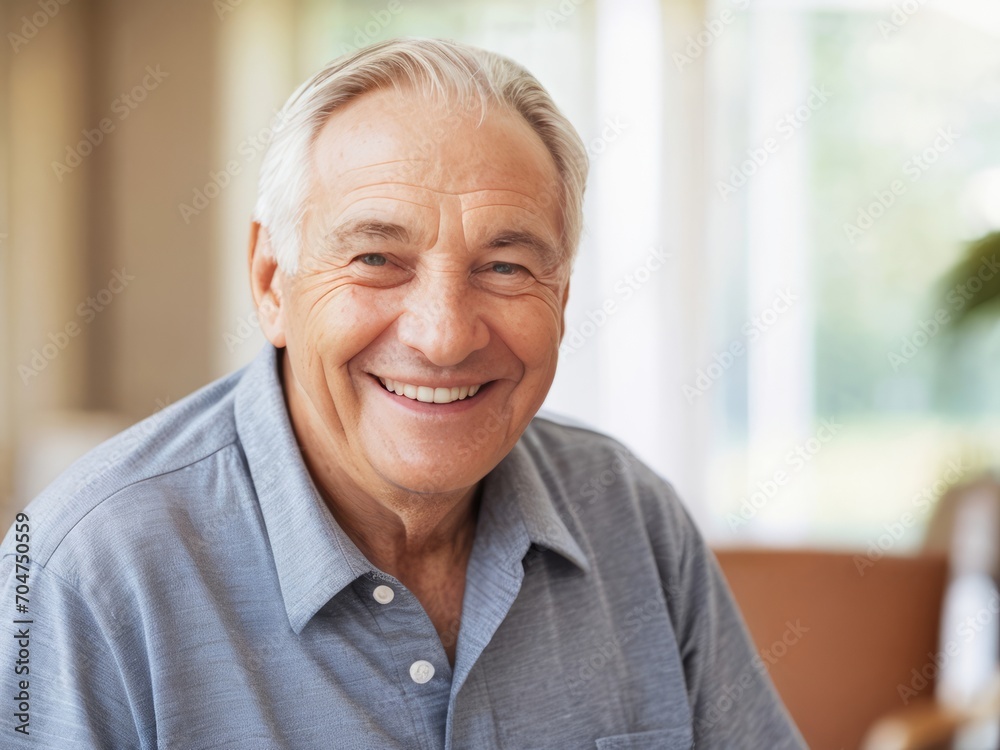 Portrait of an Elderly Man with a Gentle Smile Portrait of an Elderly Man with a Gentle Smile