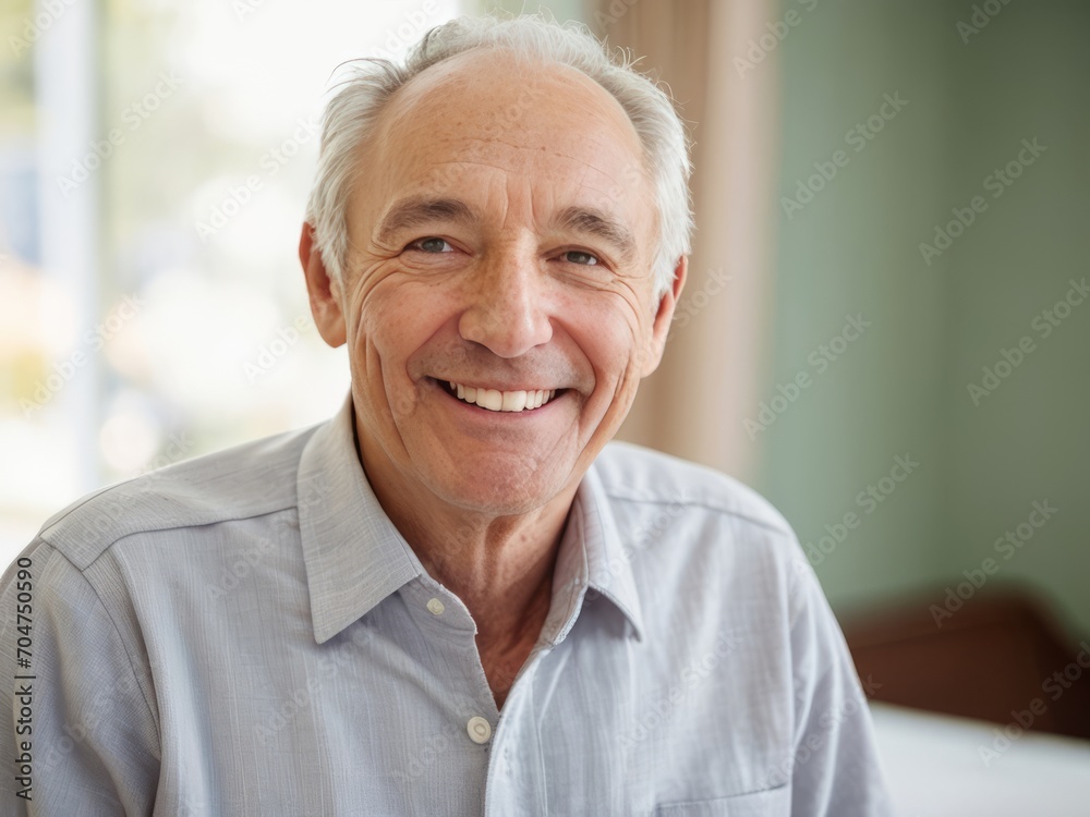 Portrait of an Elderly Man with a Gentle Smile Portrait of an Elderly Man with a Gentle Smile