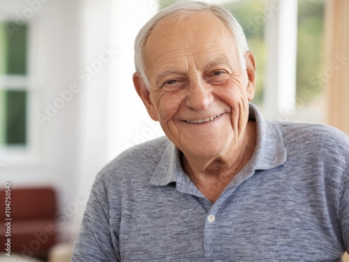 Portrait of an Elderly Man with a Gentle Smile