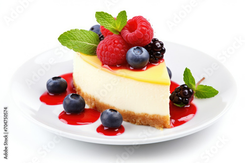 Sweet cake plate delicious fresh pastry food white dessert fruit cheese cheesecake berry