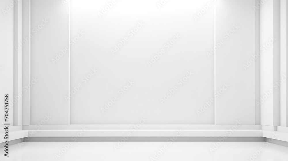 3D rendering of an empty white room 3D rendering of an empty white room