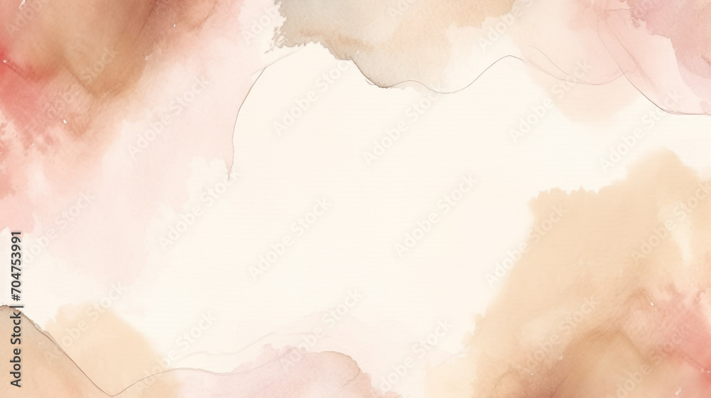 Watercolor soft earth tones background Watercolor soft earth tones background