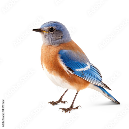 Eastern bluebird, real, solid isolate on transparency background png 