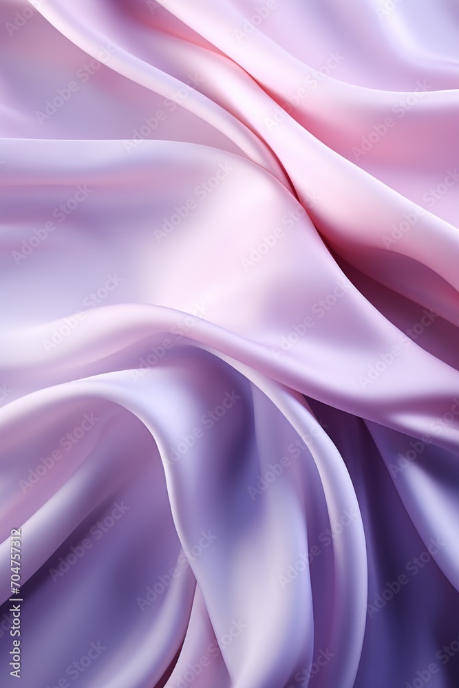 Obraz premium Gradient pink silk fabric with soft waves