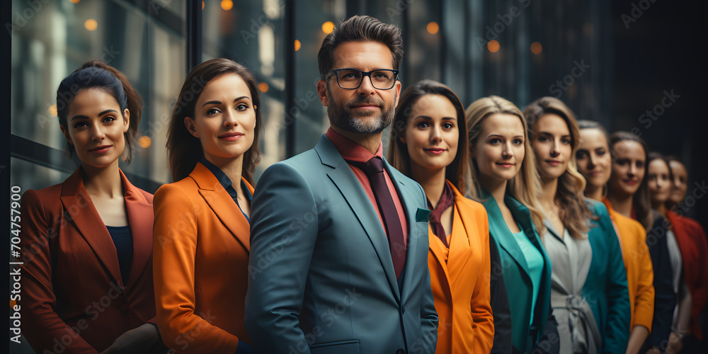 A Group of Ethnically Diverse Business Team. Professional Entrepreneur A Group of Ethnically Diverse Business Team. Professional Entrepreneur