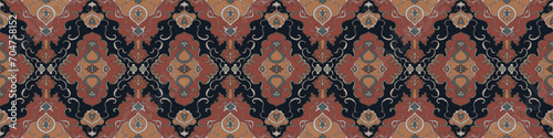 Colorful geometric ethnic pattern. Oriental, western, aztec, tribal traditional. seamless pattern. fabric, tile, background, carpet, wallpaper, clothing, sarong,wrapping, Batik, fabric,Vector pattern