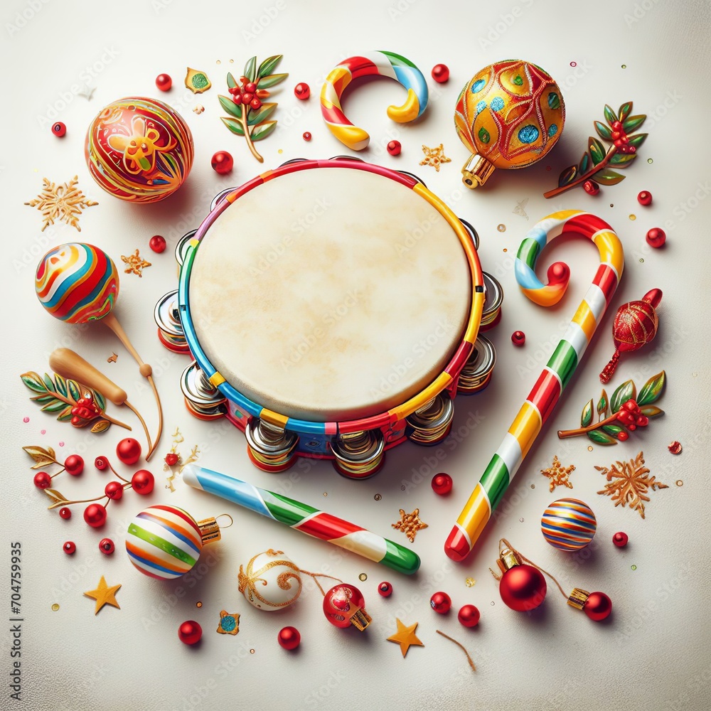 Fototapeta premium pandeiro de carnaval