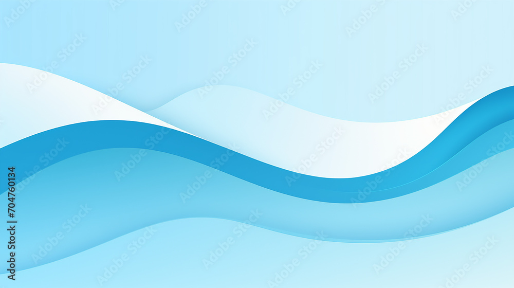 Obraz premium abstract blue sea and beach summer background in paper cut style