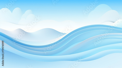 abstract blue sea and beach summer background with curvy style