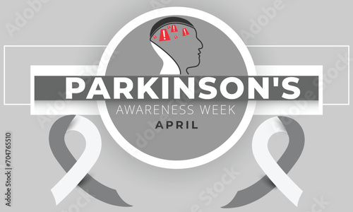 Parkinson's Awareness Week. background, banner, card, poster, template. Vector illustration.