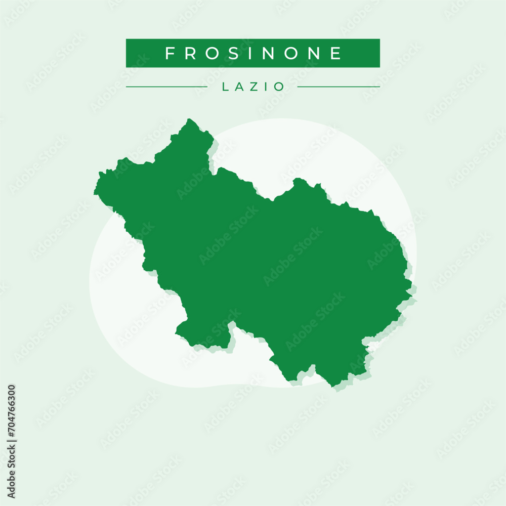 Vector illustration vector of Frosinone map Italy