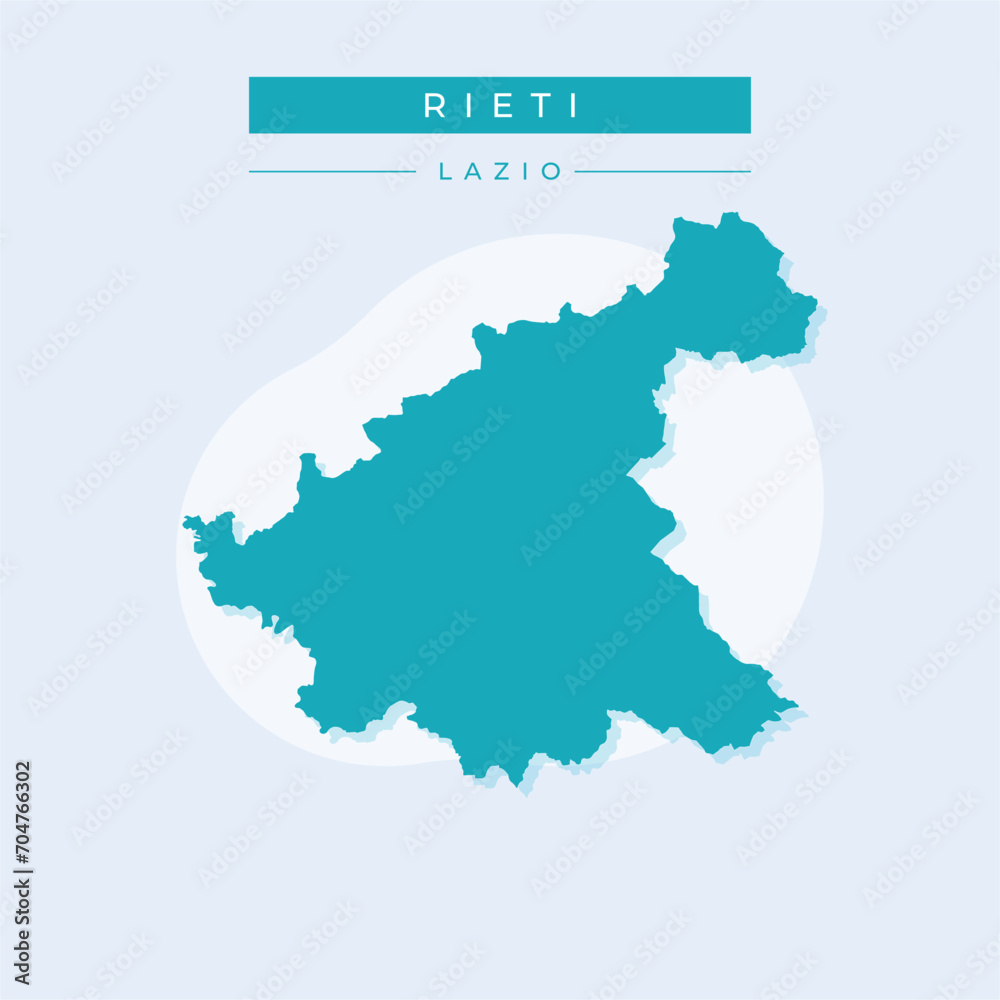 Vector illustration vector of Rieti map Italy