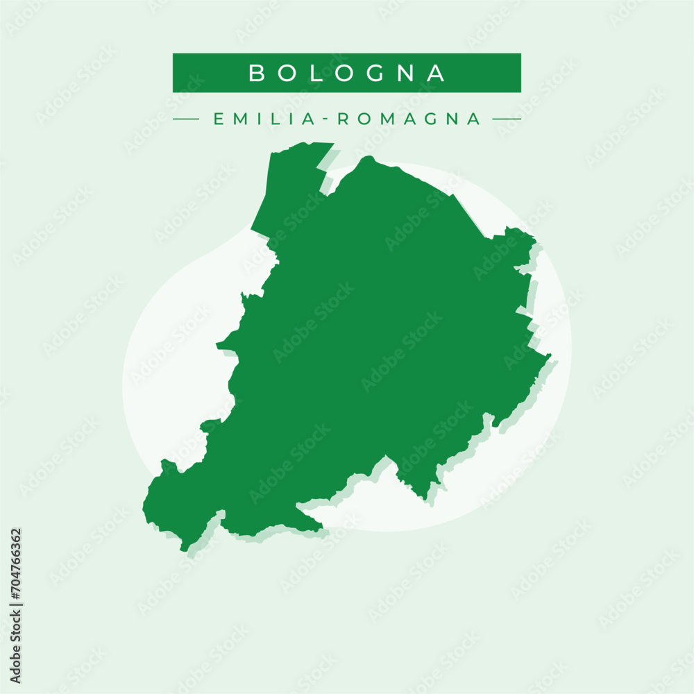 Vector illustration vector of Bologna map Italy