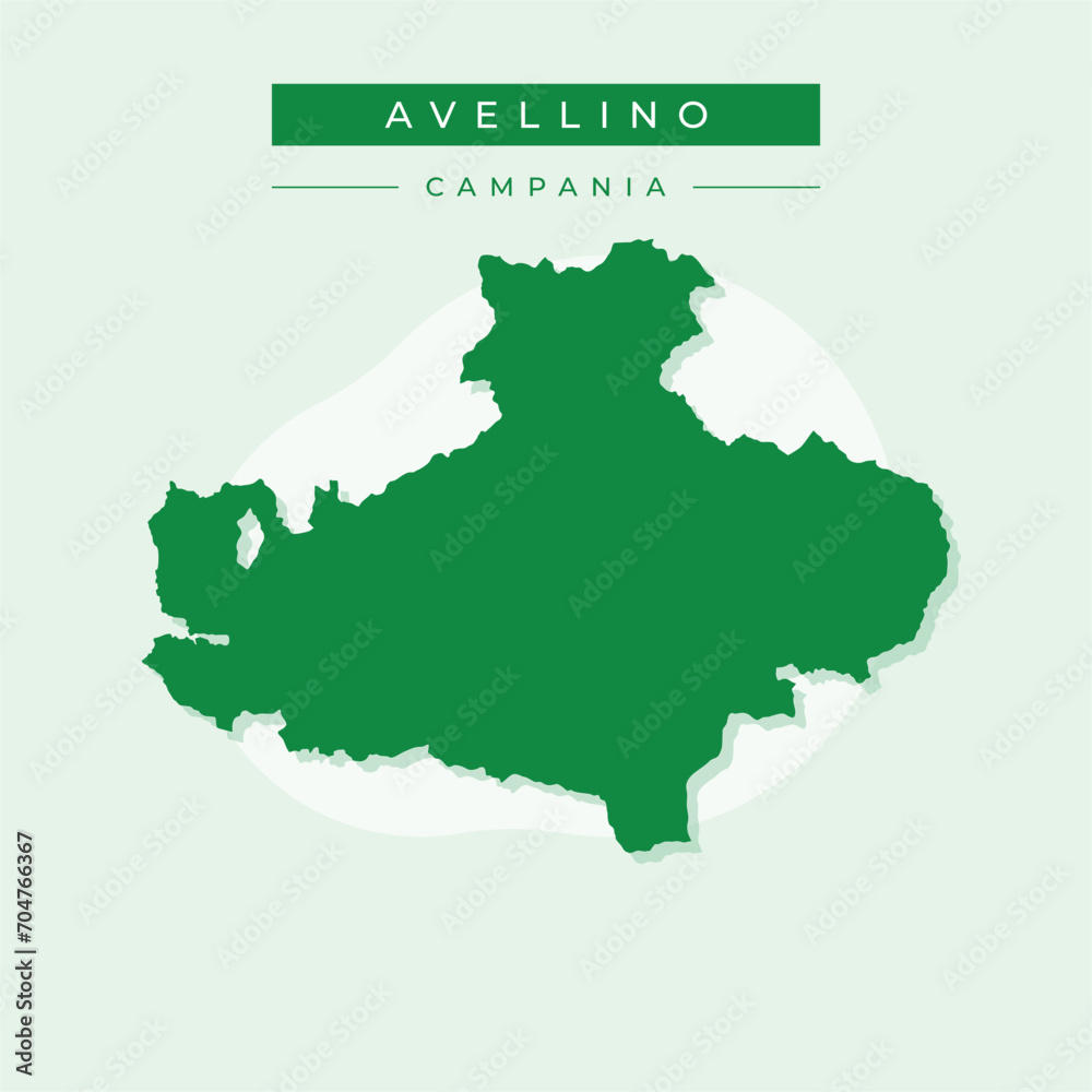 Vector illustration vector of Avellino map Italy
