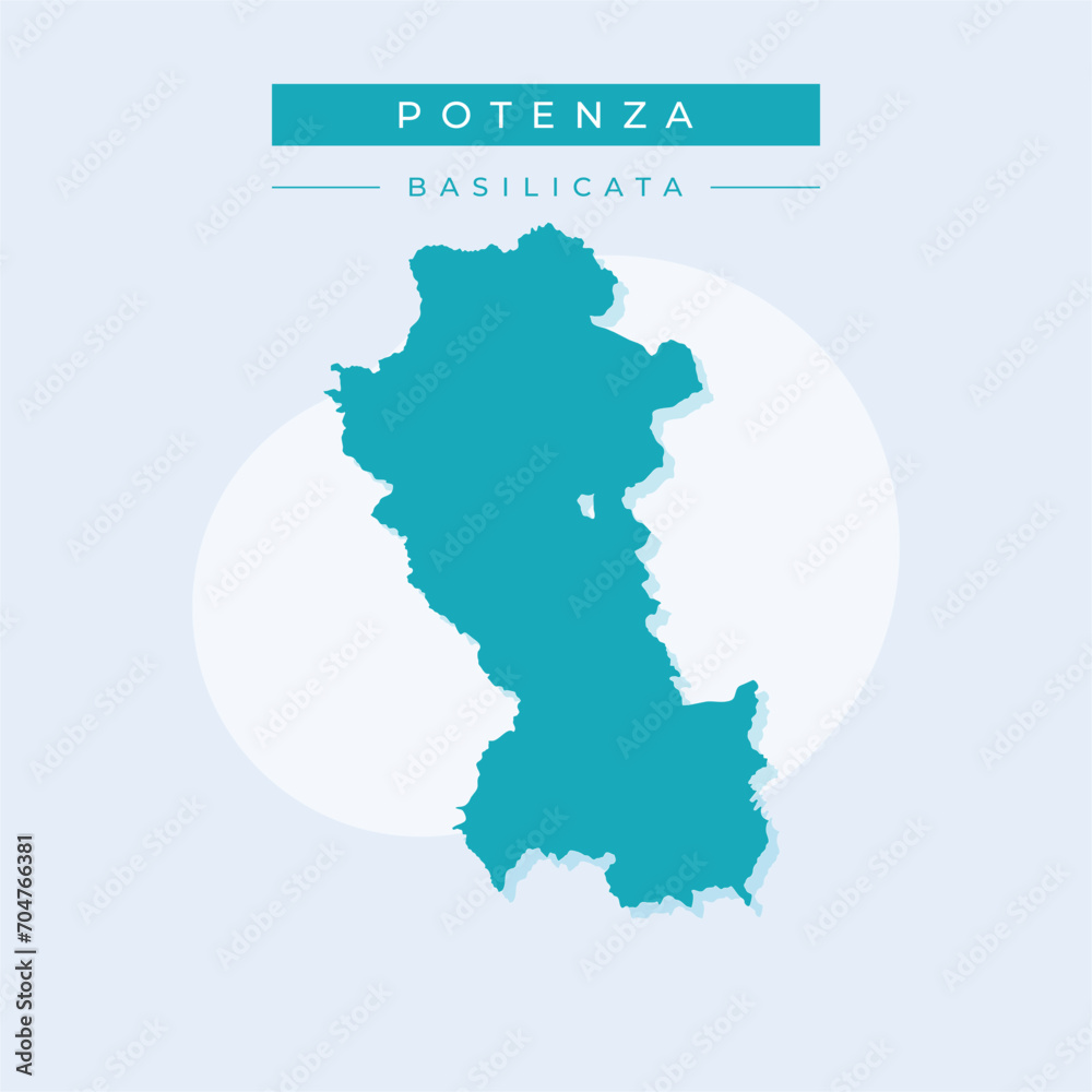 Vector illustration vector of Potenza map Italy Vector illustration vector of Potenza map Italy