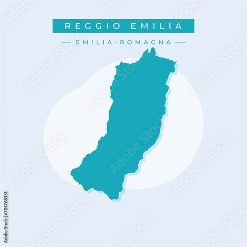 Vector illustration vector of Reggio Emilia map Italy