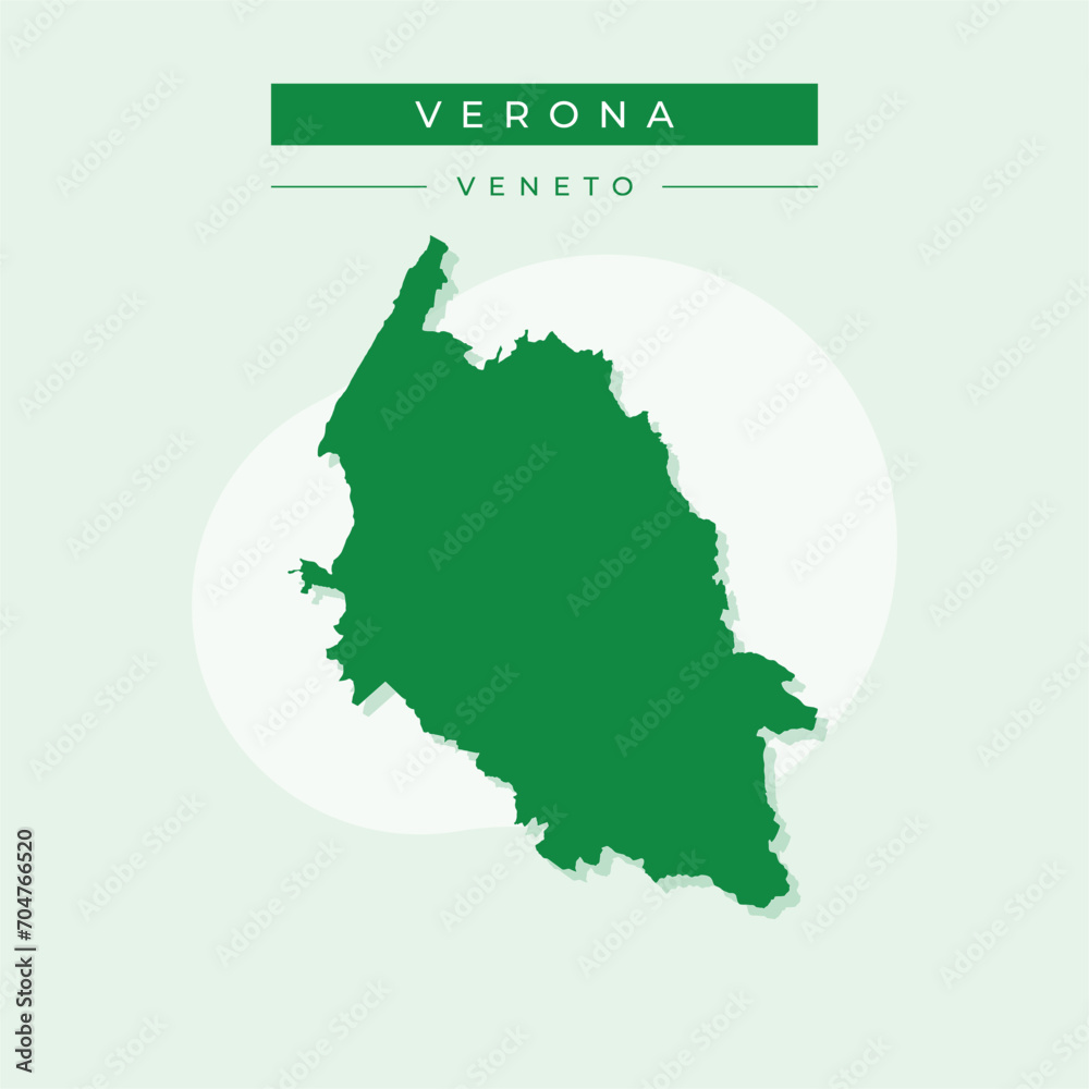 Vector illustration vector of Verona map Italy