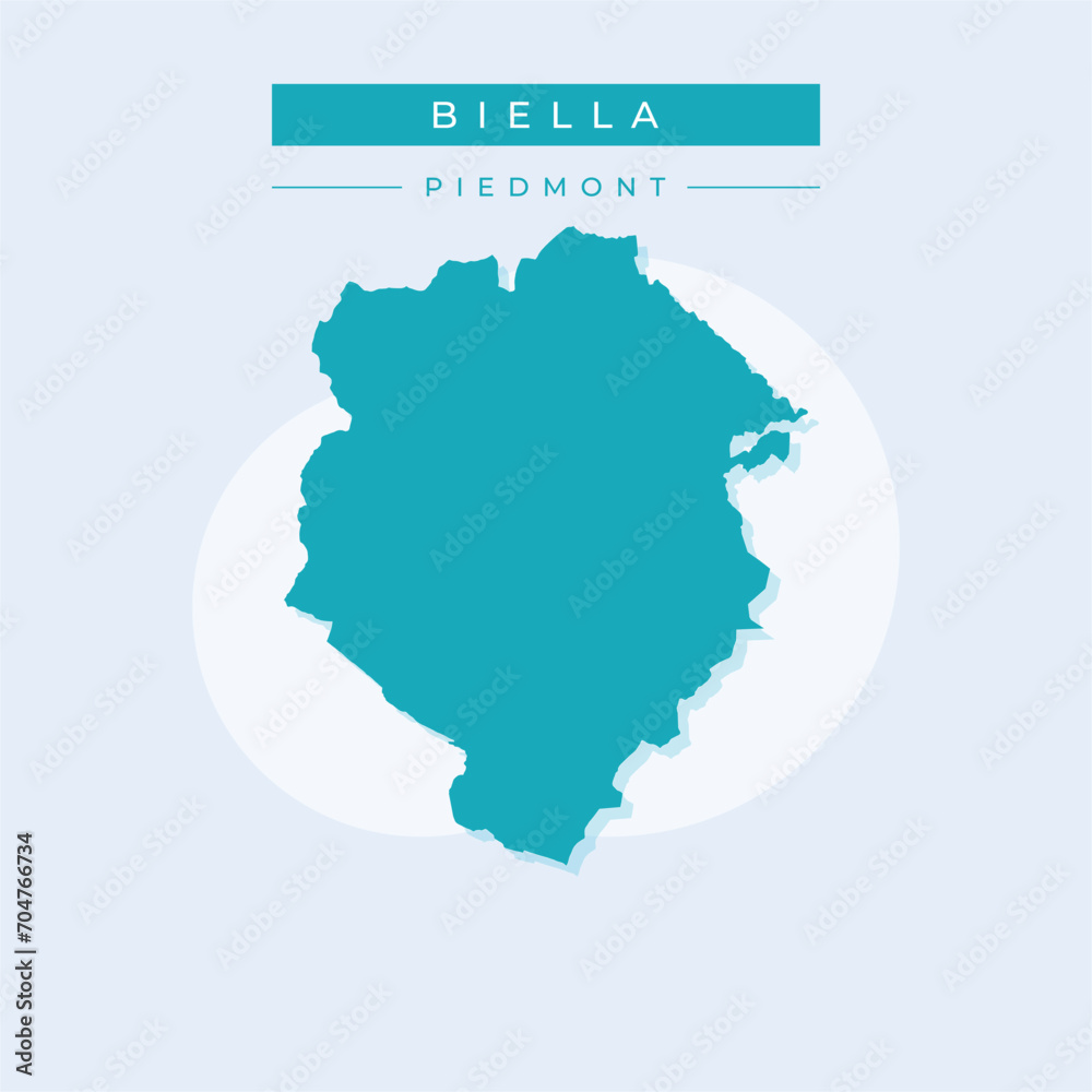 Vector illustration vector of Biella map Italy