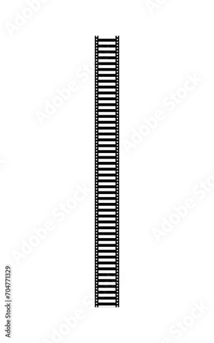 Rails set Isolated. Vector railways on transparent background.Isolated curvy and straight rails set, railway top view collection, ladder elements vector illustrations on white background.
