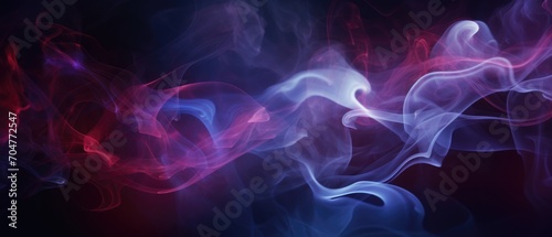 Abstract smoke on a dark background. Generative ai