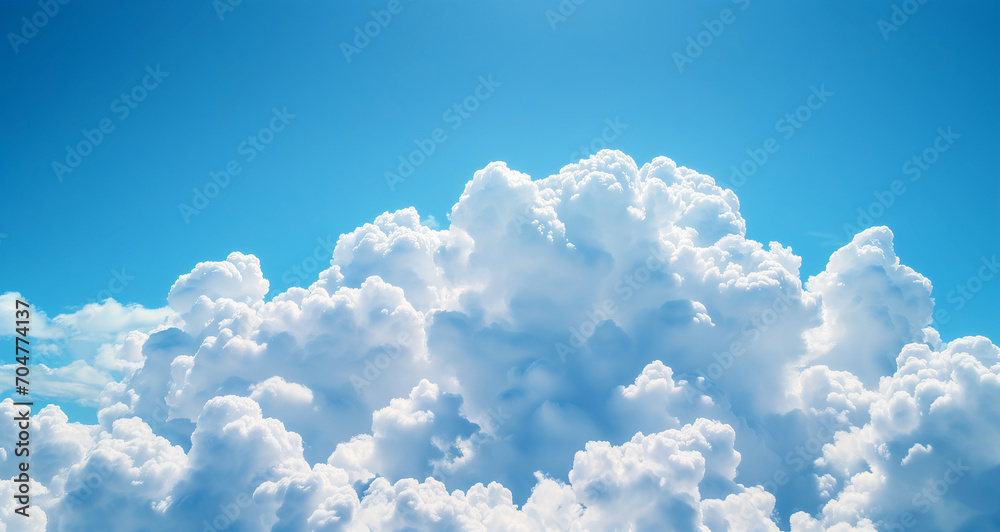 Naklejka premium a giant cloud, a blue sky