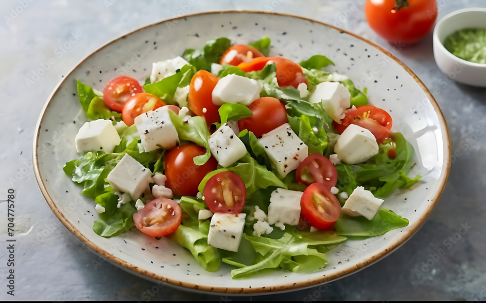 Capture the essence of Greek Salad in a mouthwatering food photography shot Capture the essence of Greek Salad in a mouthwatering food photography shot