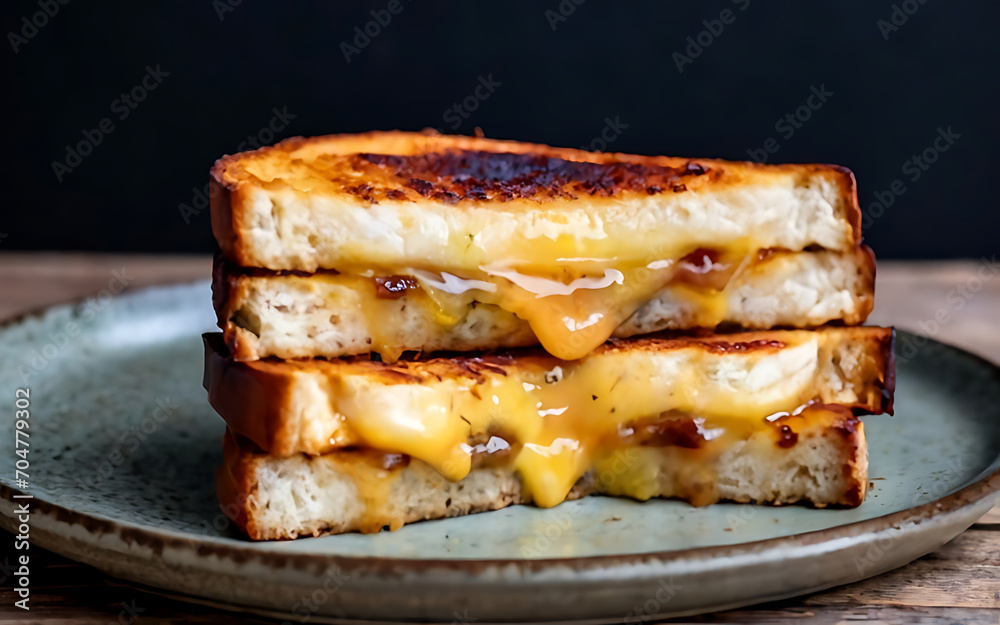Capture the essence of Grilled Cheese in a mouthwatering food photography shot Capture the essence of Grilled Cheese in a mouthwatering food photography shot